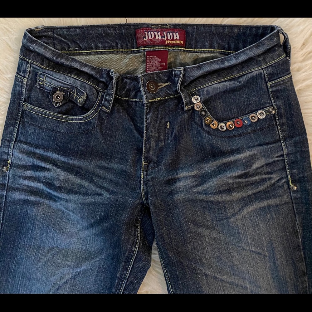 Jou Jou premium denim boot cut embellished jeans